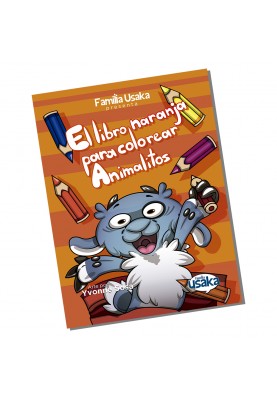 El Libro Naranja para Colorear Animalitos 